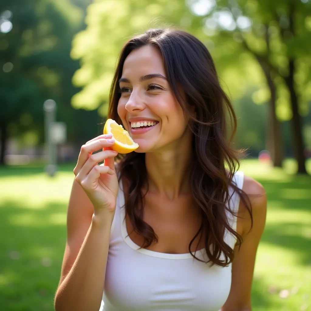 Persoană energică într-un parc